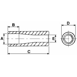 Bussola supporto per punte Ã¸ 42mm
