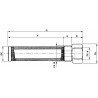 Filtro in aspirazione da 1/2"- 1" filtrazione 250/270Âµ