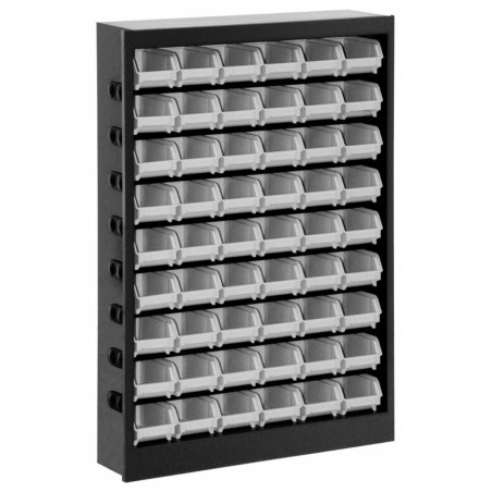 armadio metallico con 54 contenitori