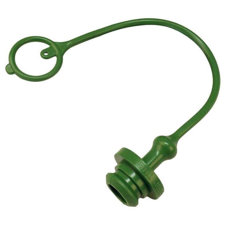 Tappo parapolvere Faster di colore verde per innesti rapidi femmina da M1/2"