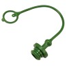 Tappo parapolvere Faster di colore verde per innesti rapidi femmina da M1/2"
