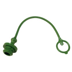 Tappo parapolvere Faster di colore verde per innesti rapidi femmina da M1/2"