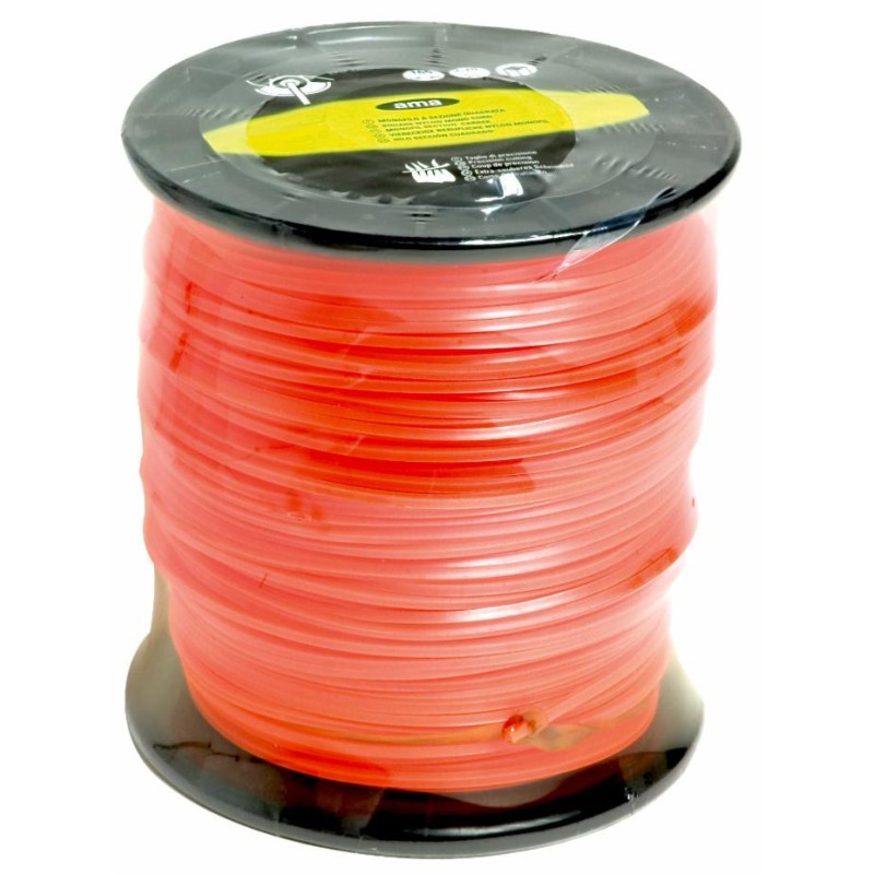 Filo per decespugliatore da 200m sezione quadrata Ã˜ 2,4mm