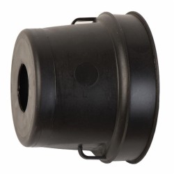 Controcuffia tonda in plastica rigida,lunghezza 150mm