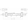 Terzo punto cat. IV M48x3 con attacchi snodati lunghezza 615-775mm