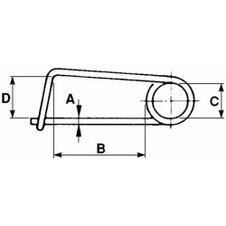 Molla fermaganci Ã¸3x60mm