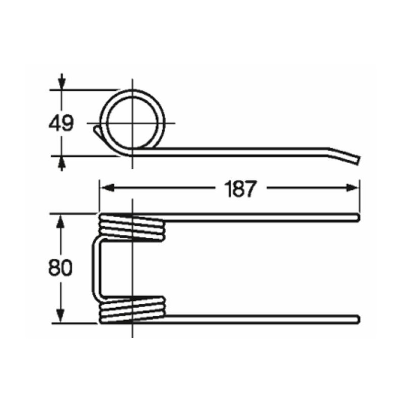Dente pick-up adattabile Ama 1102,001 filo 5