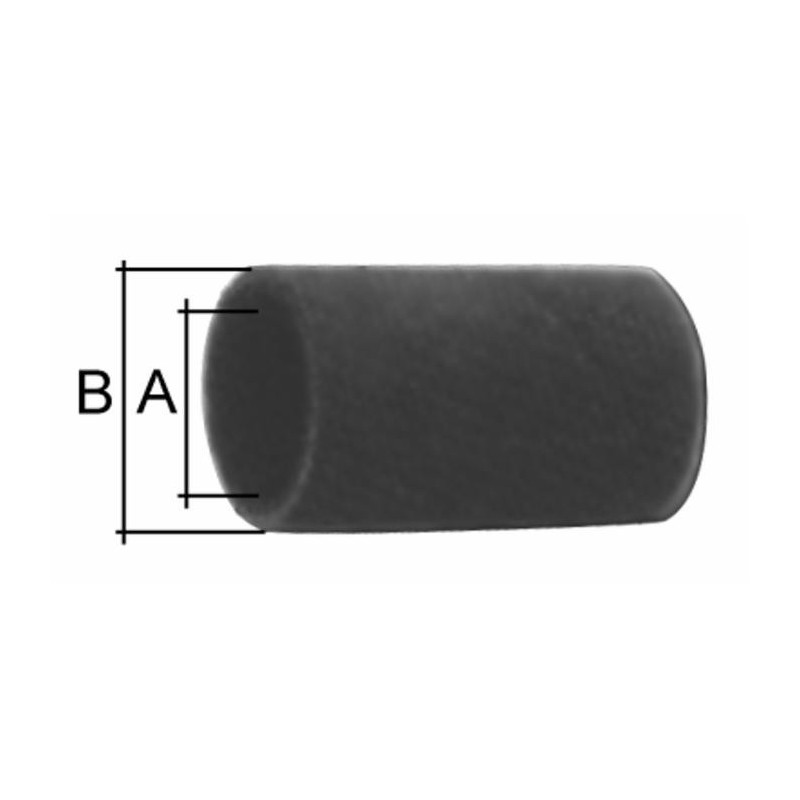 Tubo per radiatore in gomma âŒ€ interno 38mm esterno 48mm lungo 1m