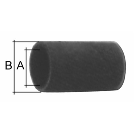 Tubo per radiatore in gomma âŒ€ interno 38mm esterno 48mm lungo 1m