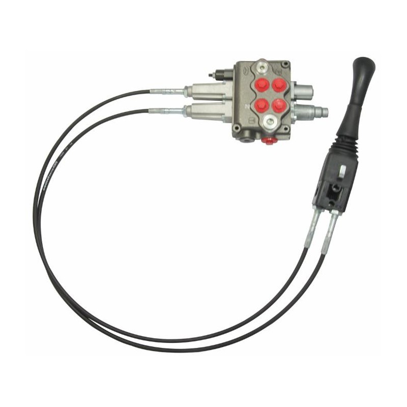 Distributore Walvoil modello SD5 con 2 leve a doppio effetto e doppio effetto flottante - 40L