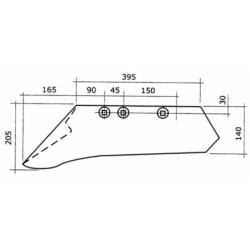 Vomere adattabile Viviani - Mipe M25 V01 dx