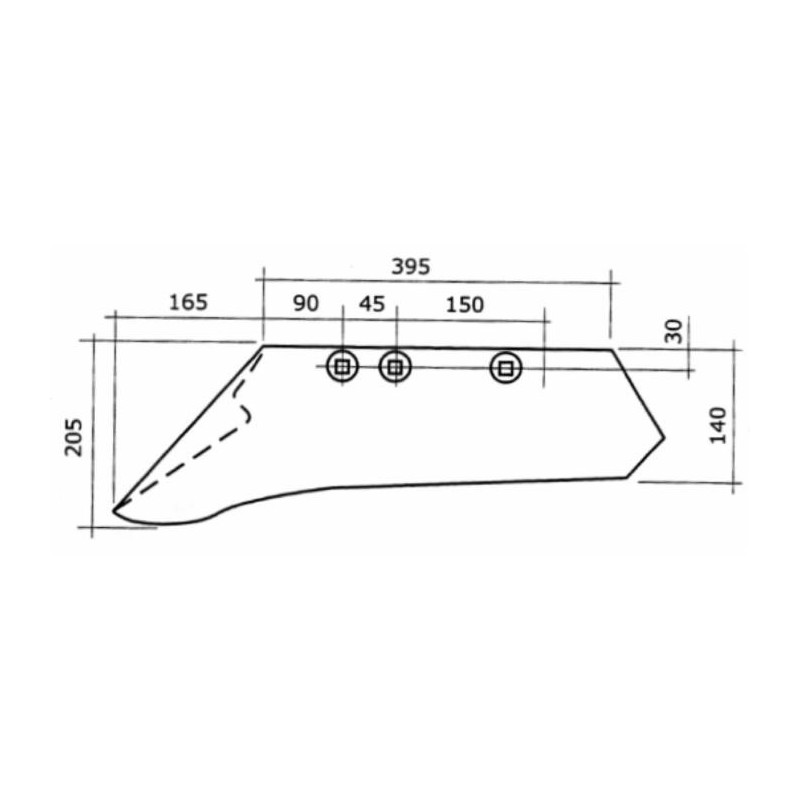 Vomere adattabile Viviani - Mipe M25 V01 dx