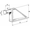 Piantone forgiato per chiusura a blocco delle sponde di rimorchi lungo 130mm Ã˜ 24mm