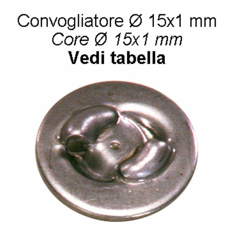 Convogliatore acciaio Ã¸15x1 foroÃ¸1,5