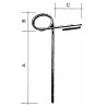 Dente strigliatore lunghezza 355mm larghezza 85mm