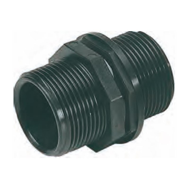 Nipplo passaparete simmetrico G1"1/4