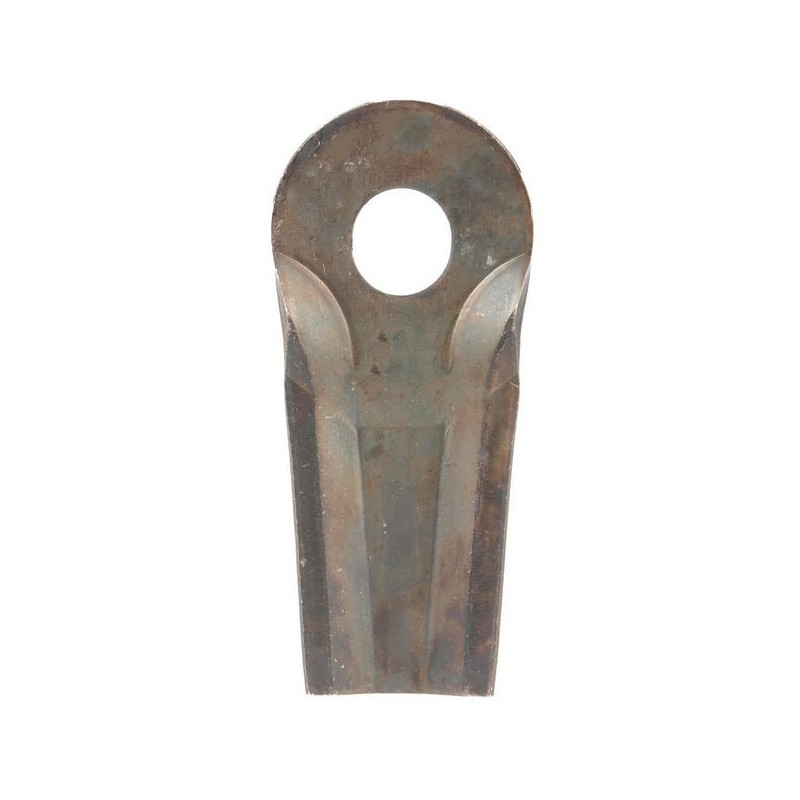 Coltello bombato 130x50mm con foro e spessore 4mm adattabile a Kuhn 561.103.00