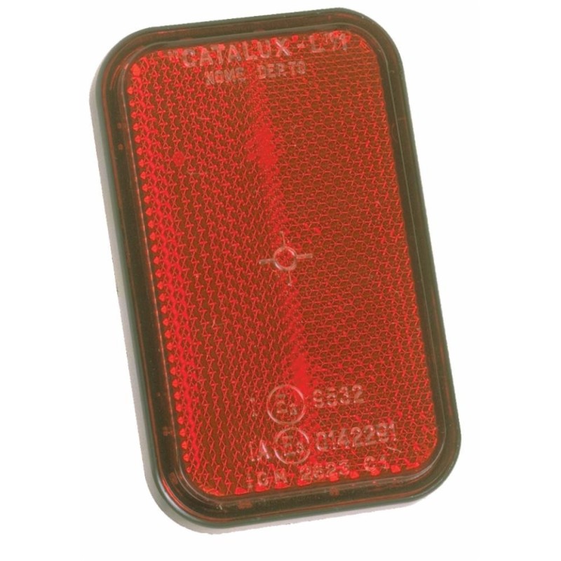 Catarifrangente con viti M6 rosso 95,5x58,5mm