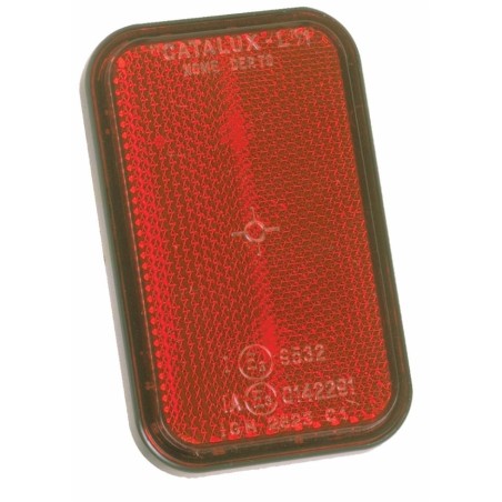Catarifrangente con viti M6 rosso 95,5x58,5mm