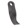 Dente per trincia girato lunghezza 160mm piatto 50x10