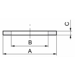 Guarnizione Arag per tappi femmina 17X24,5mm e sp. 2,5mm