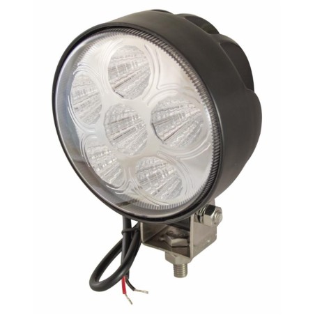 Faro da lavoro 6 LED rotondo ad ampio raggio 18W IP67