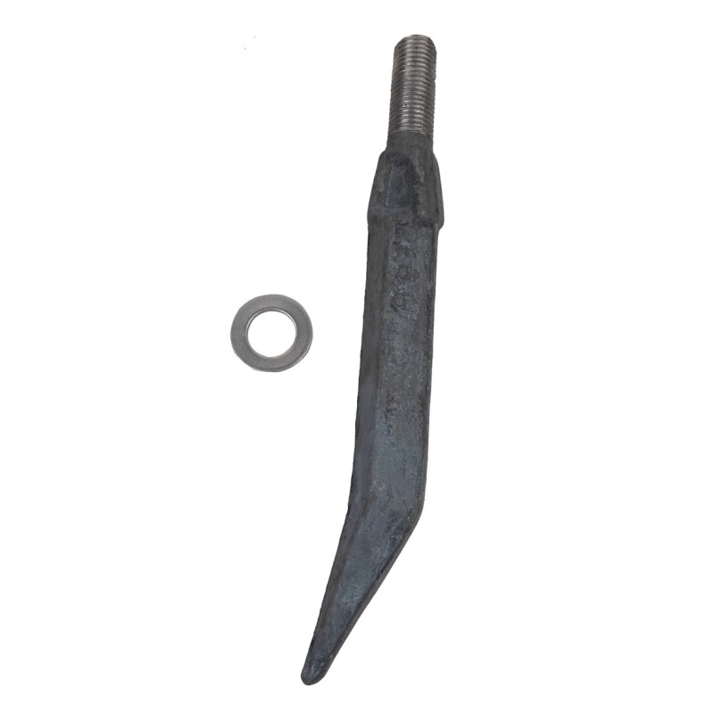 Dente per erpice lunghezza 380mm lunghezza filetto 55 mm