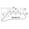 Vomere adattabile Moro GB440 F14 (6CM) dx