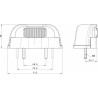 Fanale targa LED 12-24V 520x120mm