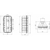Cassetta porta estintore 6 kg 287x600x220mm