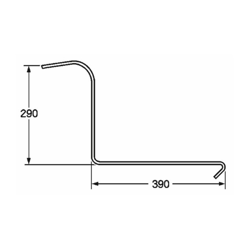 Dente ranghinatore filo 6,5 adattabile Abbriata Ima la Rocca Remy Cicoria John Deere VL2326