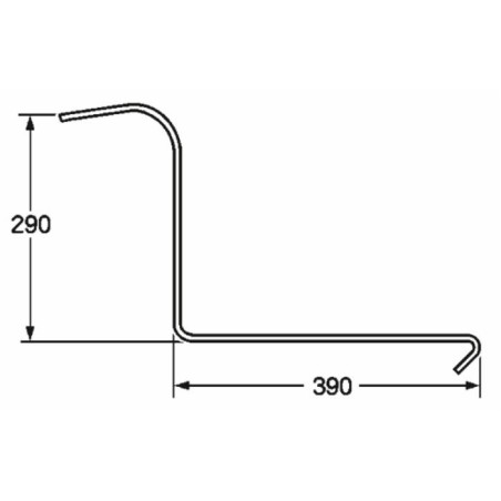 Dente ranghinatore filo 6,5 adattabile Abbriata Ima la Rocca Remy Cicoria John Deere VL2326