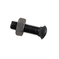 Bullone testa ovale M10x38 con dado
