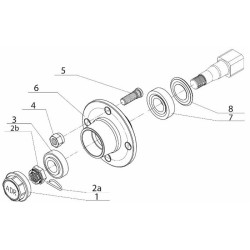 Colonnetta Adr per assali M12x1,5 in blister 16 pz