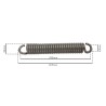 Molla tiller 355mm con gancio aperto a vite spessore 10mm