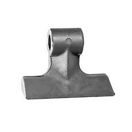 Mazza trincia larghezza 144mm lunghezza 96mm attacco 54mm foro Ã˜ 25,5mm adattabile a Falc, Nobili