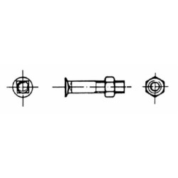 Bullone tspqst 120Â° M14x35 con dado