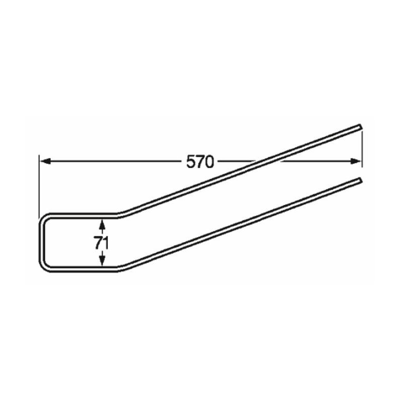 Dente rastrello adattabile Fort Fontanesi e Slam filo 6