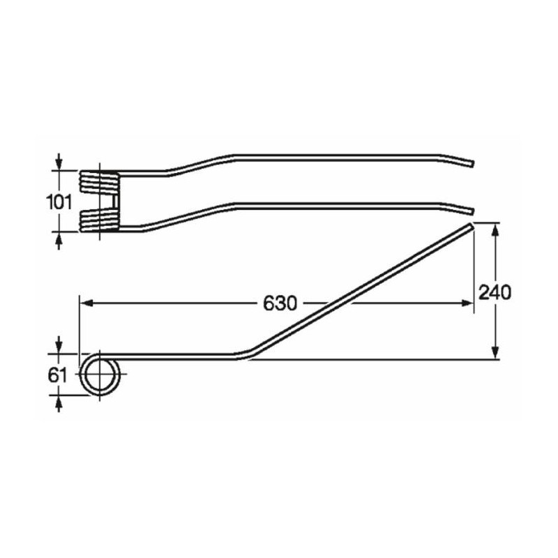 Dente giroandanatore adattabile Fontanesi filo 9