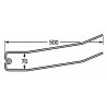 Dente rastrello adattabile Bcs 8025 filo 5,5