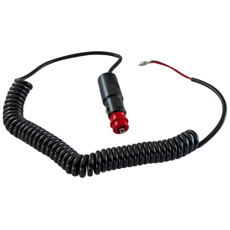 Cavo spiralato con spina accendisigari 45cm