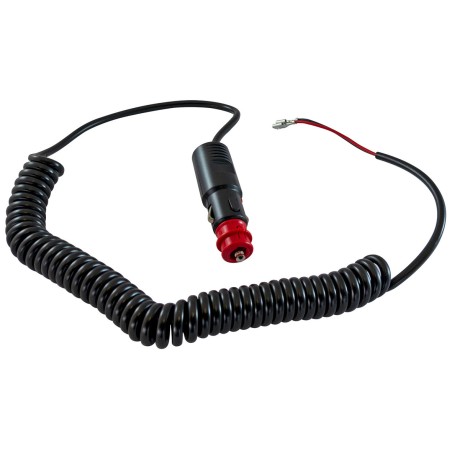 Cavo spiralato con spina accendisigari 45cm