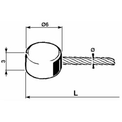 Filo acceleratore Ã¸ 1,6 x 2000 mm