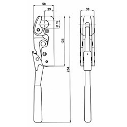 Chiusura universale per rimorchi Ã˜ 19mm