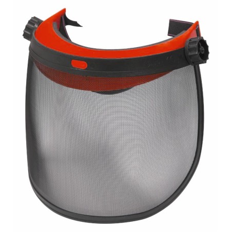 Visiera protettiva in rete con tesina parasole conforme agli standard CE-EN1731 e EU2016/425