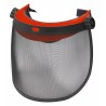 Visiera protettiva in rete con tesina parasole conforme agli standard CE-EN1731 e EU2016/425