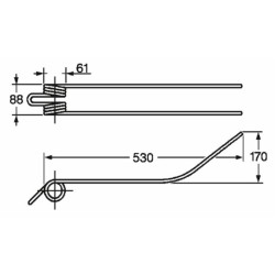 Dente giroandanatore adattabile Fort filo 9