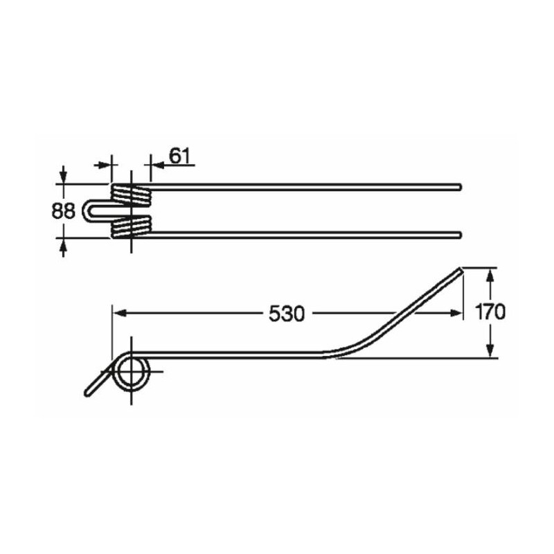 Dente giroandanatore adattabile Fort filo 9
