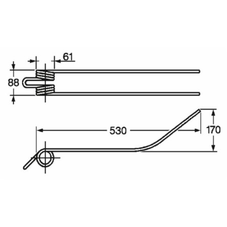 Dente giroandanatore adattabile Fort filo 9