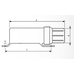 Portadocumenti tubolare Tu-Box Mini lunghezza 320mm